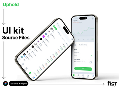 Make Uphold UI your own android app design branding cruptocurrency crypto trading design digital currency figma free kit mobile app mockup modern ui template trading trading paltform ui ui kit ui ux website