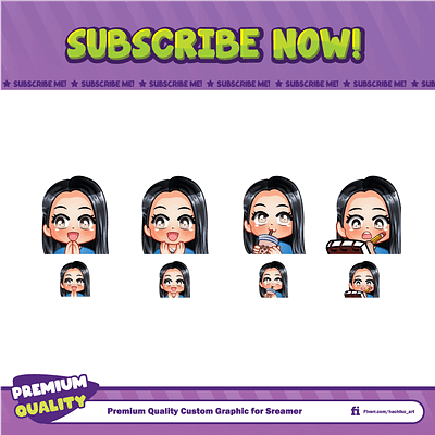 Custom emote for twitch, Discord, Youtube etc anime design discord emotes facebook emotes hachiko hachiko art illustration loyalty badges sub badges sub emotes twitch emotes youtube emotes