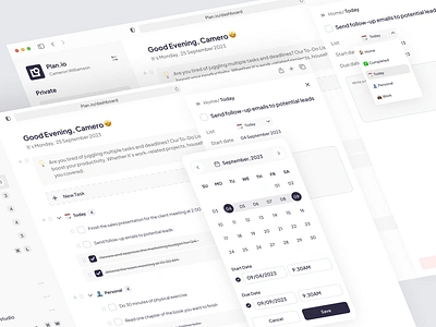 Planio - Detail Task app calendar cansaas clean dashboard dashboard design detail detail page graphic design saas task task app timeline to do to do list todolist web app