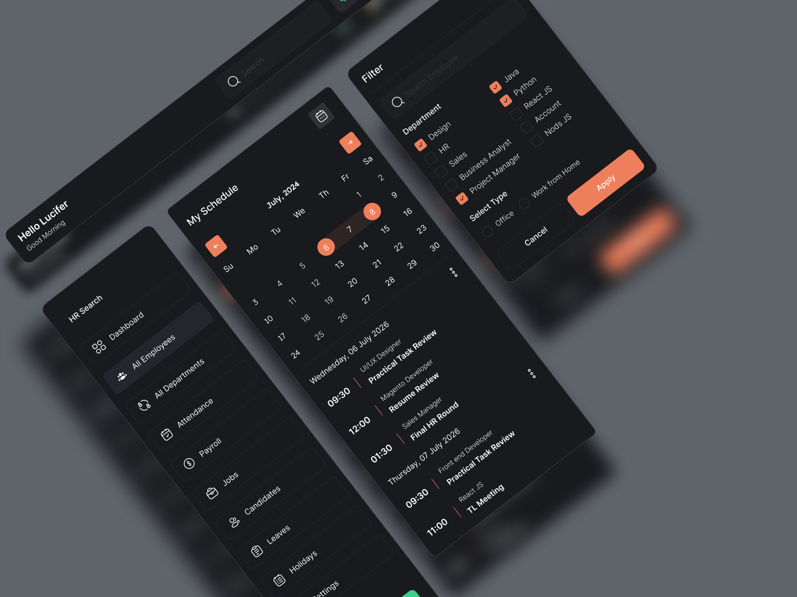 HR Management Admin System admin app branding dashboard design desktopapp graphic design hr ui ux