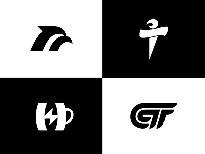 4 Black And White Logos Part Two branding logo
