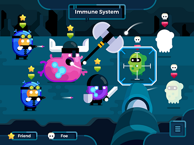 Immune System animation design graphic design illustration motion graphics vector