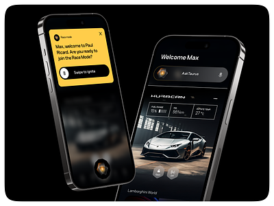 Lamborghini Concept Home 2024 ai app car design homepage lamborghini mobile trending ui ux