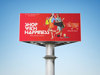 Shopping banner graphic design