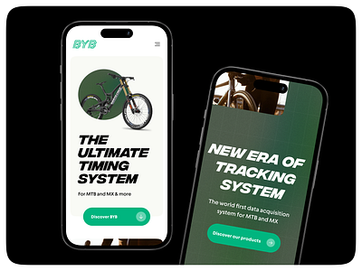 MountainBike Website app bike creative design landingpage mobile product ui ux