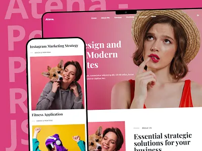 Atena blog portfolio weblog