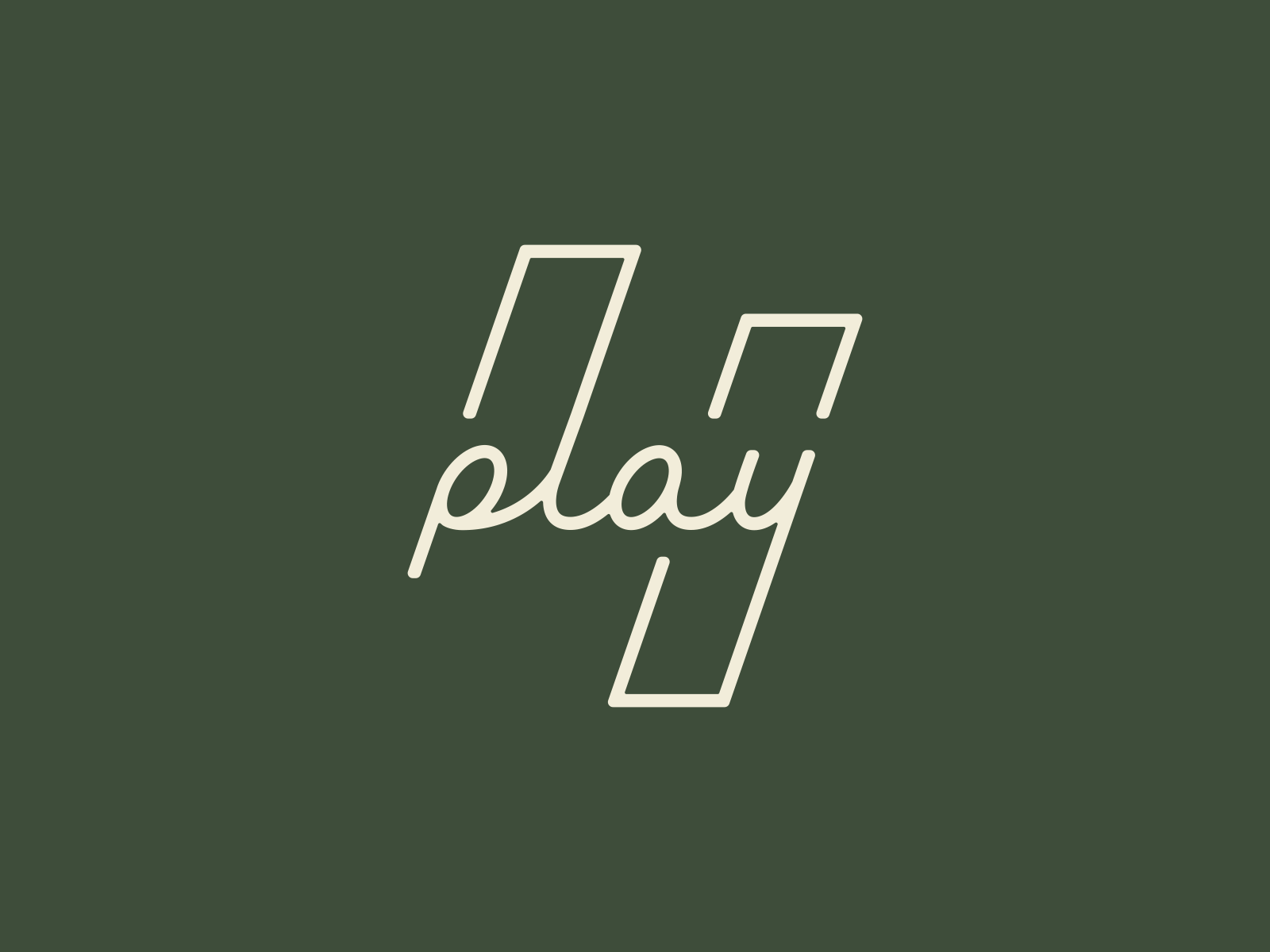 Fourplay Golf (4Play Golf) cal calligraphy design font golf golfing hand lettering lettering letters logo logotype type typography word mark wordmark