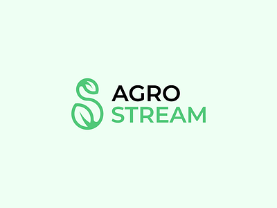 Agro Stream logo agriculture agro best logo brand company design graphic design identity logo logo design logos logotype minimalism vector