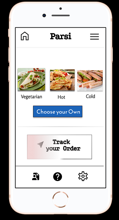 UI-UX Design - Parsi Food App design figma prototyping ui ux wireframing