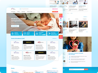 Mitra Keluarga Website health website healthcare ui hospital website mika mitra keluarga ui branding ui ux
