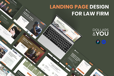 High-Converting Landing Page Design for Law Firm conversion optimised design figma landing page law lead generation ui unbounce web design webflow wordpress
