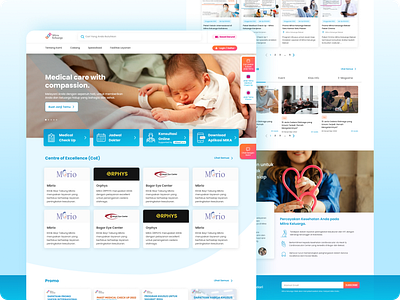 Mitra Keluarga Website appointment hospital health healthcare healthcare website hospital ui hospital website landing page mika mitra keluarga ui ux website