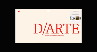 Darte Creative Studio Website animation studio website ui webdesign website