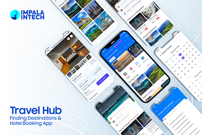 Travel Hub - Automated Hotel Booking Solution android app app design automation app booking app booking solution finding destination hotel app hotel booking hotel booking app ios app mobile app design product design tourism tourism app travel travel app travel booking ui ui design ux