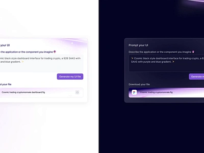 Generate UI by prompt ai aidesign chatgpt chatgptdesign complex design crypto design ai design system designai ia innovation modal prompt promptdesign promptui saas uidesignai