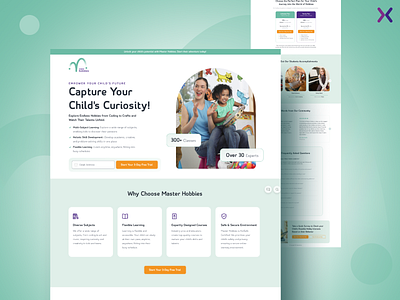 Education Landing Page/Click-Through click through landing page dribble shot education education landing page graphic design high converting landing page landing page design