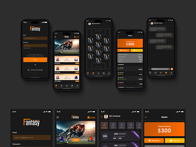 Fantasy Mobile App appdesign esports fantsy mobileapp sports uiux