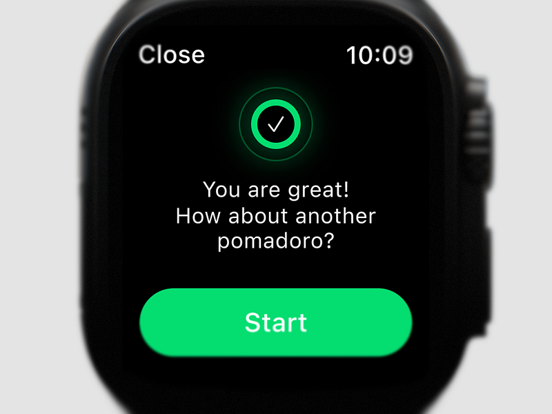 Success Screen Apple Watch app apple watch case study design minimalism new joiners product design success screen ui