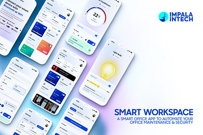 Smart Workspace-Smart Office Automation App android app app design automation automation app ios app mobile app design product design smart app smart office ui ux