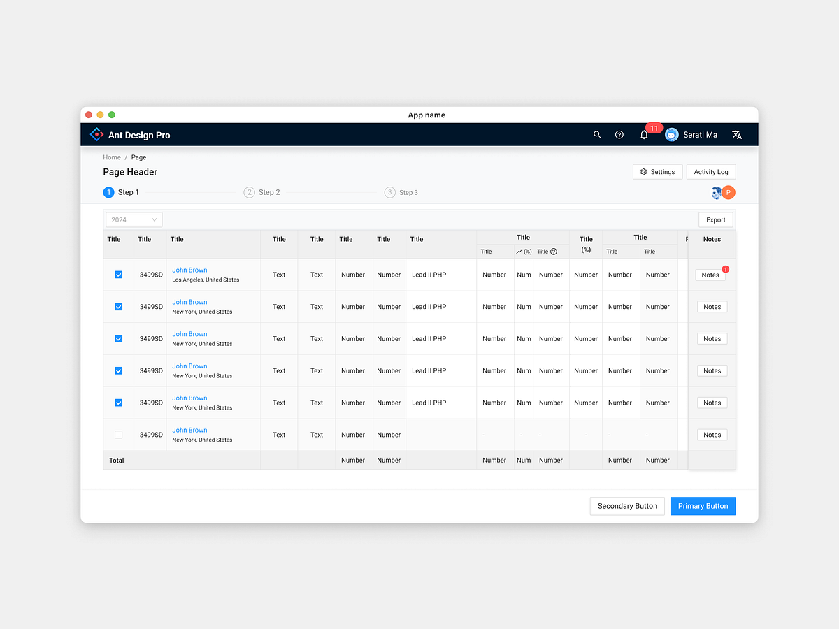 Browse thousands of Data Table images for design inspiration | Dribbble