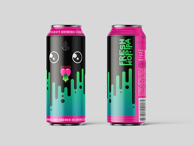 Scuttlebutt Beer Can Design beer can can design cute graphic design illustration label label design packaging print