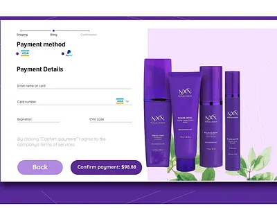 Payment Screen branding design payment ui ux