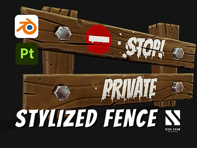 Stylized Fence 3d fence stylized