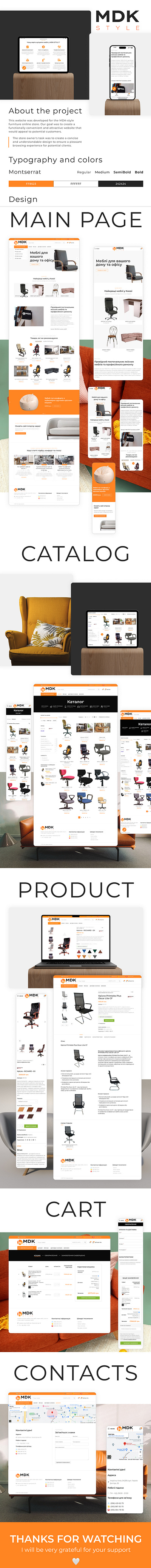 Ecommerce project, furniture store branding design ecommerce logo store ui ux