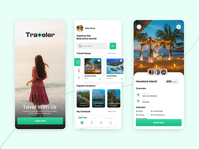Travel App 2024 app appdesign booking concept figma travel travelapp ui