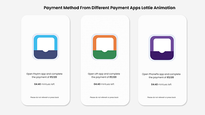 Payment Hold Screen Via Payment Apps Lottie Animation animation apple pay banking finance gpay illustration lottie animation motion design apps motion graphics online payment payment payment method paypal paytm phonepe stripe transaction animation transaction screen upi payment ux