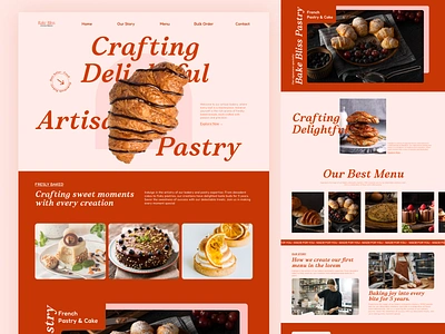 Bake Bliss - Bakery Landing Page bakery bakery website branding food landing page graphic design landing page design landingpage skincare website ui ux design uxdesign web development webdesign website food