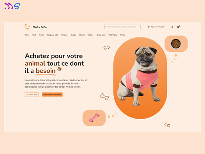 Online pet shop design homepage online petshop petshop ui design ux design uxui webdesign