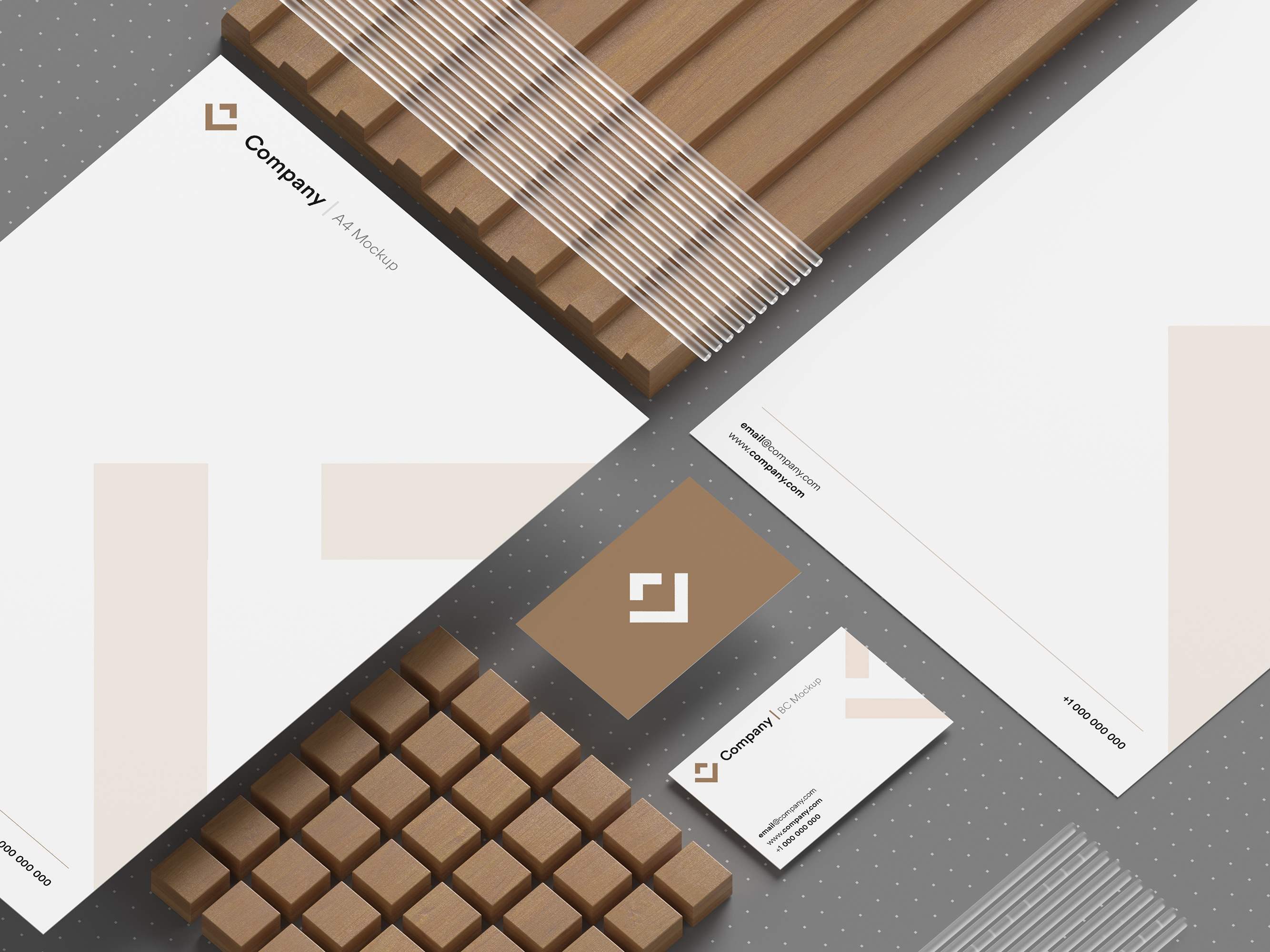 Brand Identity Mockup envelope design