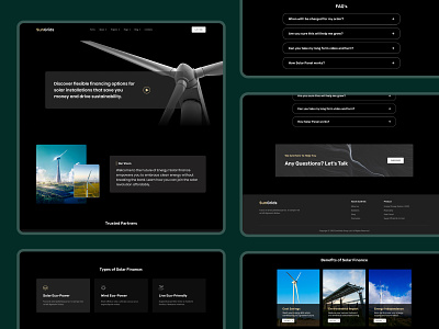 Solar Finance Page UI Design design finance graphic design landing page solar power ui ui design ui ux web ui webpage