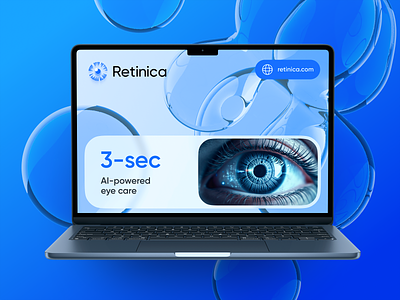 Retinica Pitch Deck: Modern UI meets Medical AI accessibility ai app corporate creativetech daily ui design eyecare healthcare innovation interface medical minimalism pitchdeck presentation startup techdesign technology ui ux