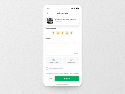 Review branding comment dailyui design ecommerce figma flaticon graphic design illustration logo rate rating review shopping star unsplash
