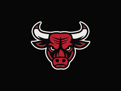 Chicago Bulls Logo branding bulls graphic design logo nba redesign sports