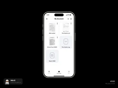 My document daily ui design design app document document design mobile app my document niki e page document scan scan document ui ux