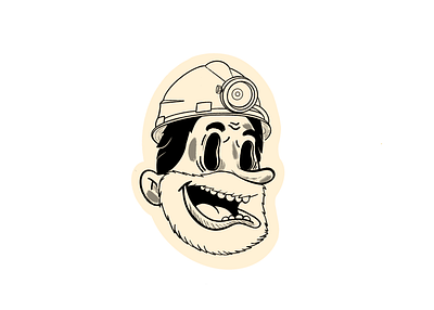 Miner sticker⛏️ animation branding character design follow graphic design illustration personage portrait stickers
