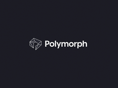 Polymorph dark design geometric light logo logo design logomark minimalist modern navy personal brand polygon polymorph
