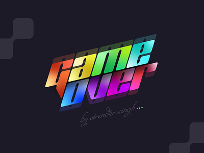Modern Typography with Gradient Colors branding colorfull creative gradient logo typography ui