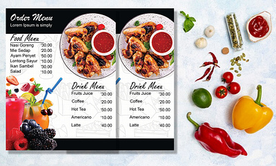 Restaurant menu design adobe photoshop branding brochure business design flyer graphic design illustration