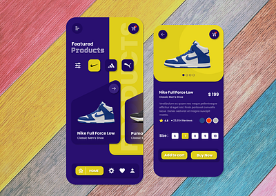 Shoes - App Design Concept. app figma ui