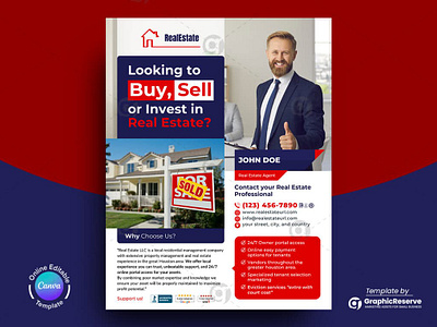 Buy or Sell Real Estate Realtor Marketing Flyer Canva Template buy home buy real estate flyer canva flyer templates canva real estate flyer flyer design flyer design canva templates flyer templates home for sale real estate flyer invest just sold real estate flyer property sale real estate flyer realtor real estate flyer sell