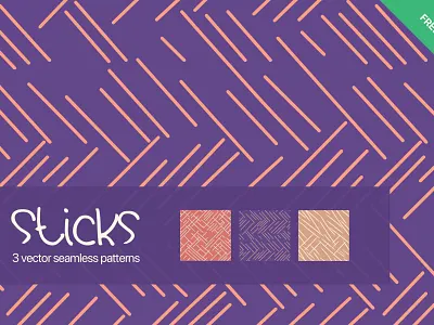 Free Sticks Seamless Patterns abstract background decoration decorative doodle free freebie illustration line line art lines minimalist pattern seamless seamless pattern stick sticks vector wallpaper