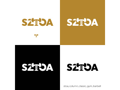 SZTOA / STOA 3d branding emblem fitness graphic design hidden icon identity logo monog monogram negativespace typography