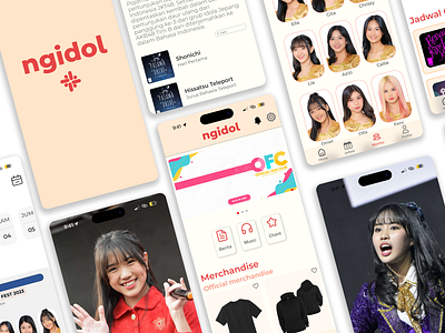 Ngidol - Mobile App design mobile ui ux