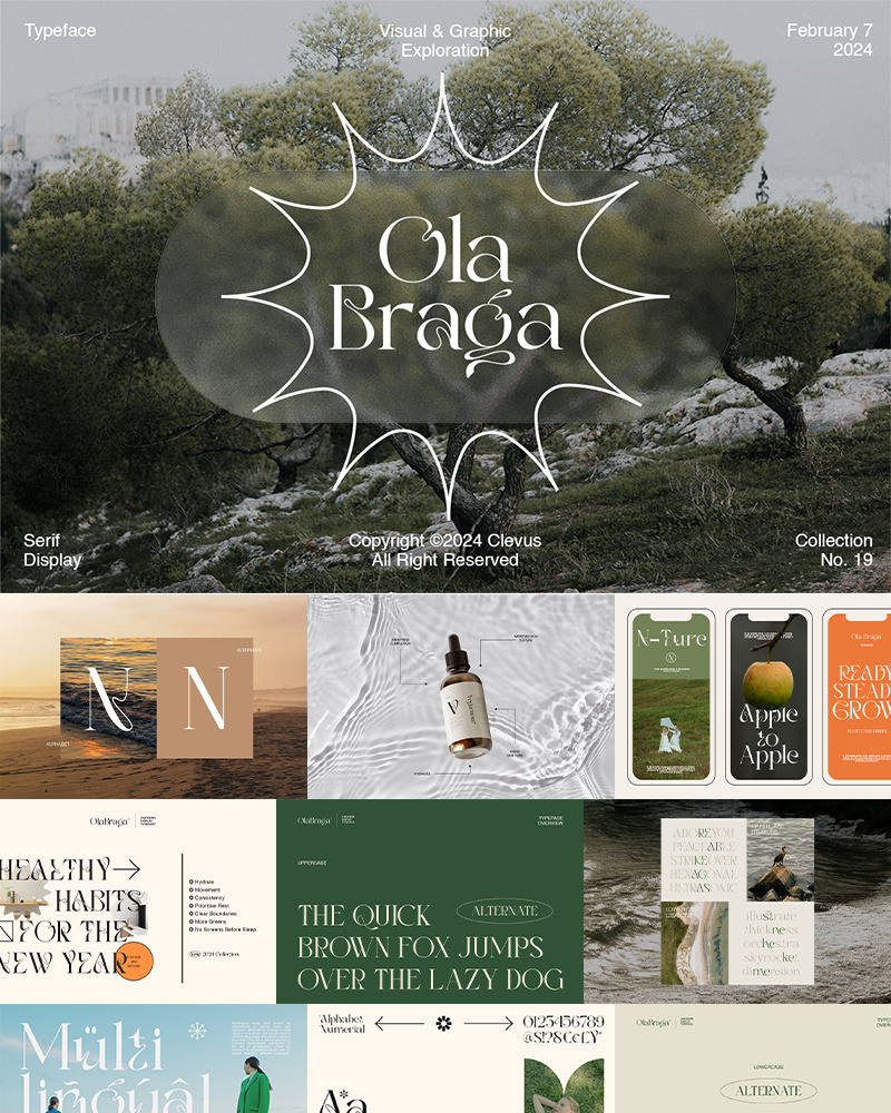 Ola Braga | Elegant Serif branding business ideas classic classy design font free free font free fonts freebies headline illustration logo magazine retro serif title typeface ui vintage