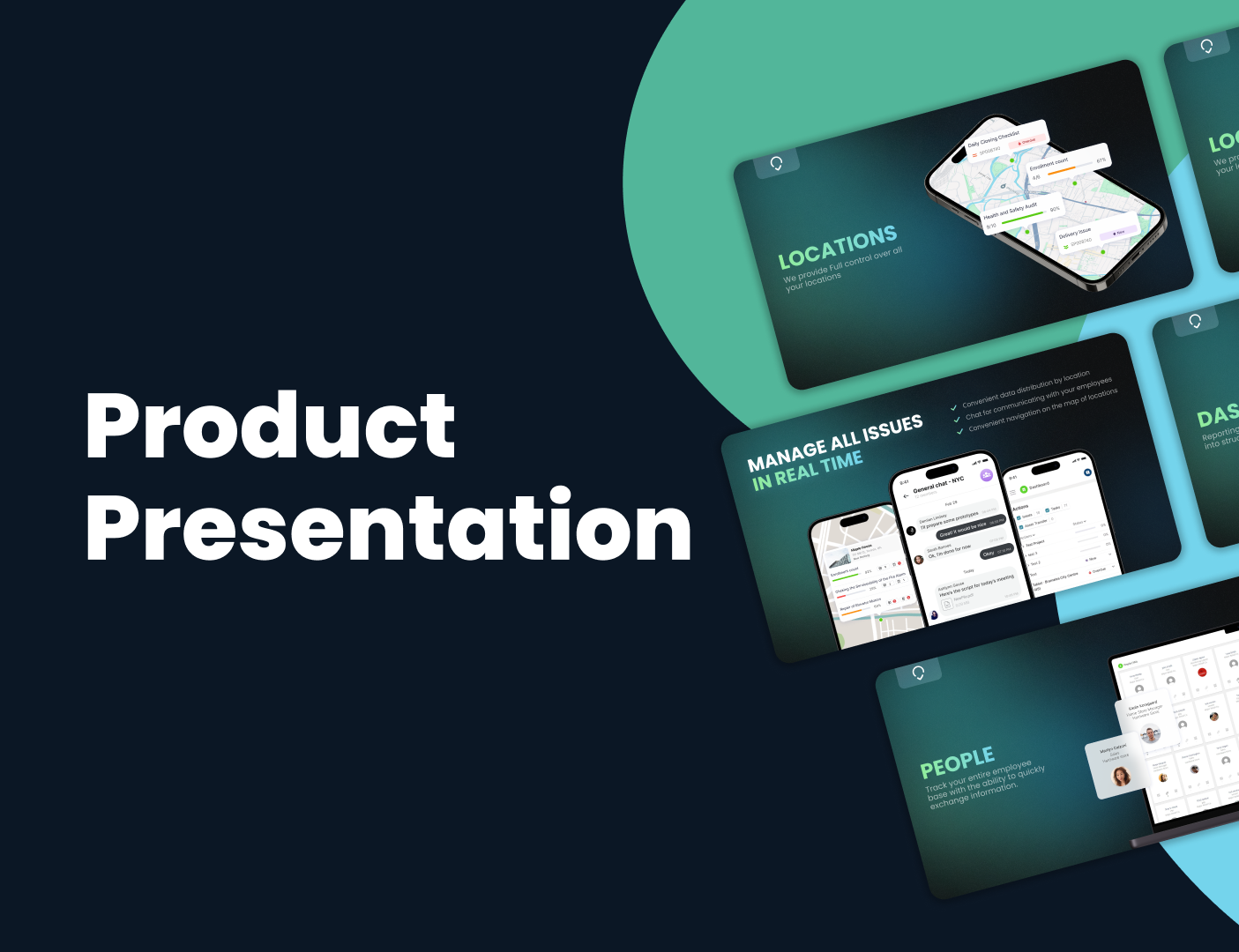 Product Presentation branding colors dark design figma gradient illustration logo mockup phone photo powerpoint presentation product slides ui ux web