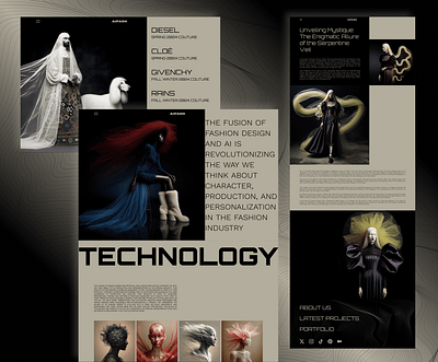 AI Fashion: Unveiling the Future of Style ai beauty design web designers fashion fashiondesign technology ui website